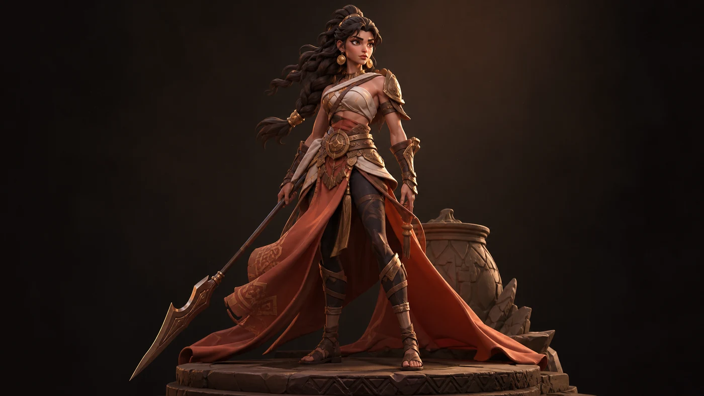 Original generated V2 concept character hero render.